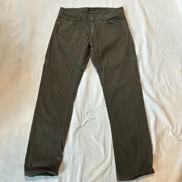 Massimo Dutti olive green mens zip fly jeans 30 29 - Picture 4 of 12